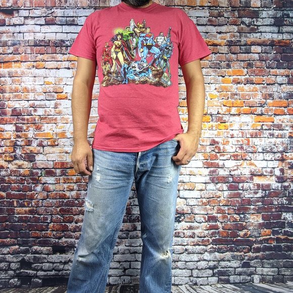 DC Comics Justice League Boxes T-Shirt Men's Graphic Tee | Superman Batman Wonder Woman Superhero Shirt - View #10